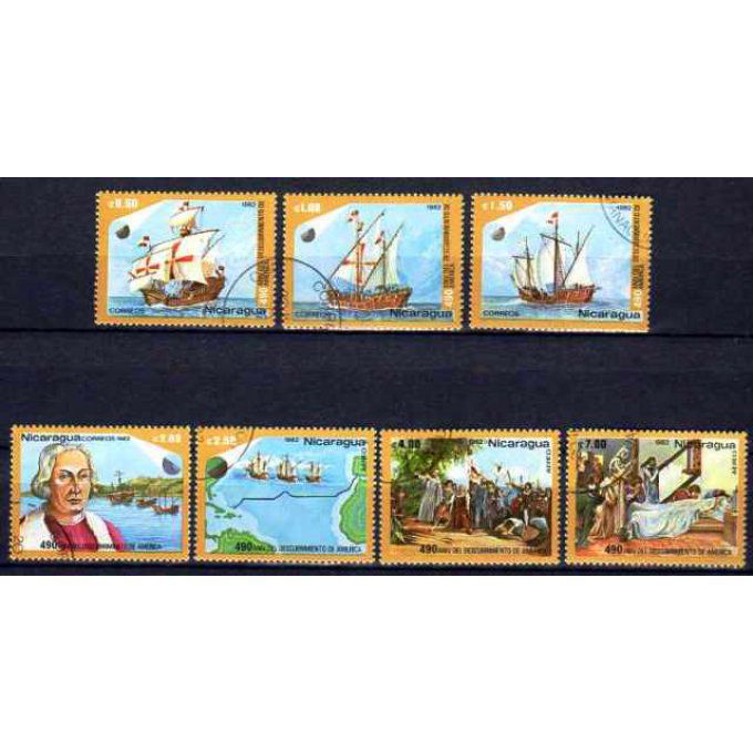 Nicaragua 1982 (BA46) série complète de 7 timbres oblitérés