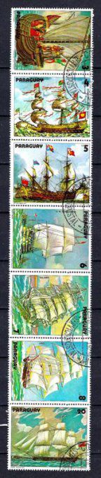 Paraguay 1979 (BA51) série complète de 7 timbres oblitérés