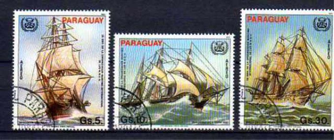 Paraguay 1983 (BA52) série complète de 3 timbres oblitérés