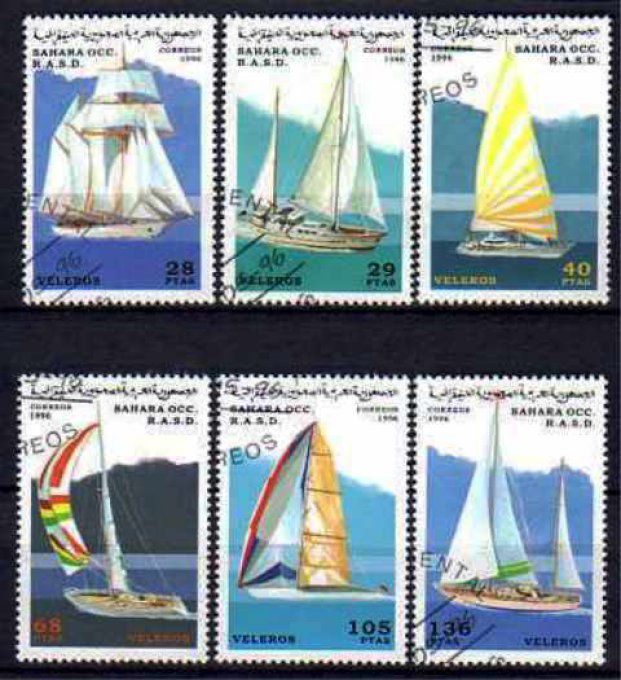 Sahara Occidental 1996 (BA57) série complète de 6 timbres oblitérés