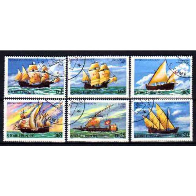 Saint Thomas et prince 1980 (BA61) série complète de 6 timbres oblitérés