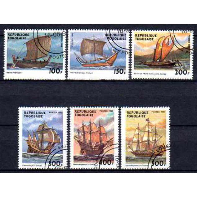 Togo 1987 (BA74) série complète de 6 timbres oblitérés