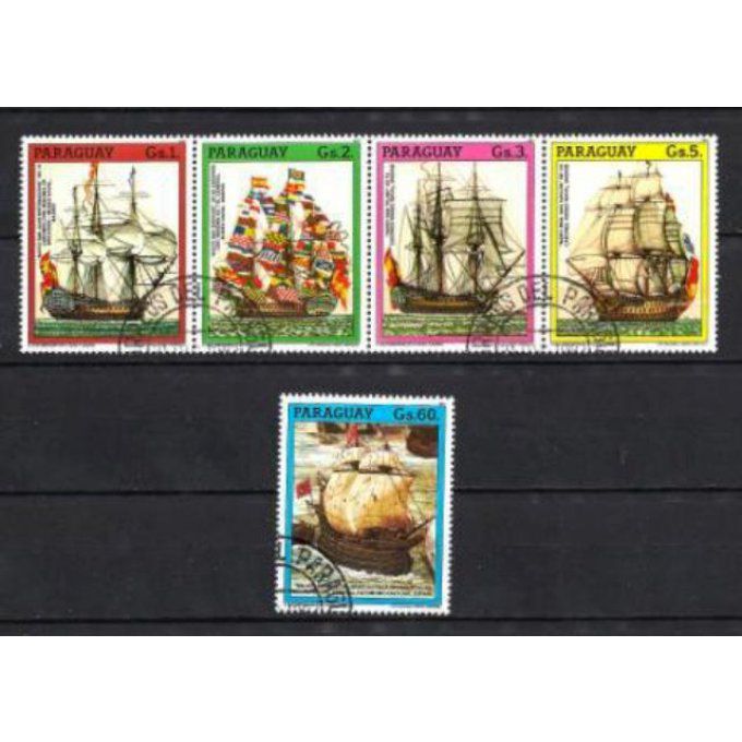 Paraguay 1987 (BA80) série complète de 5 timbres oblitérés