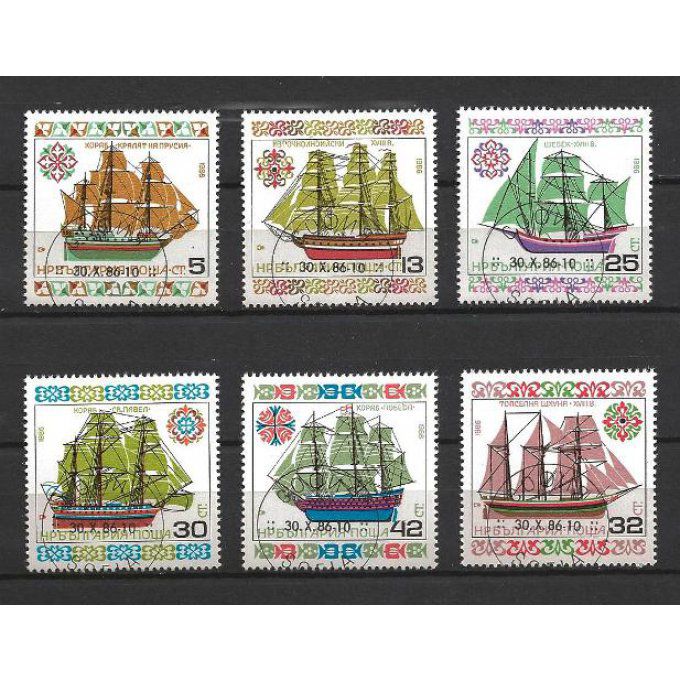Bulgarie 1986 (BA83) série complète de 6 timbres oblitérés