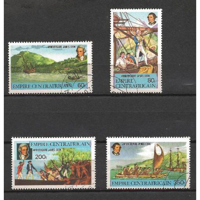Centrafrique 1978 (BA84) série complète de 4 timbres oblitérés
