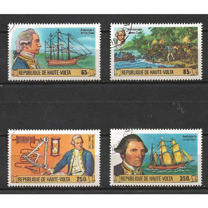 Haute Volta 1978 (BA88) série complète de 4 timbres oblitérés