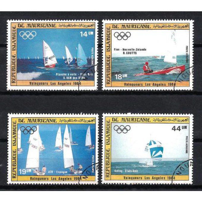 Mauritanie 1984 (BA89) série complète de 4 timbres oblitérés