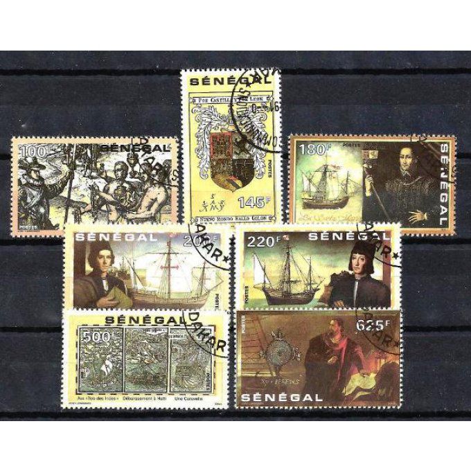 Sénégal 1991 (BA90) série complète de 7 timbres oblitérés