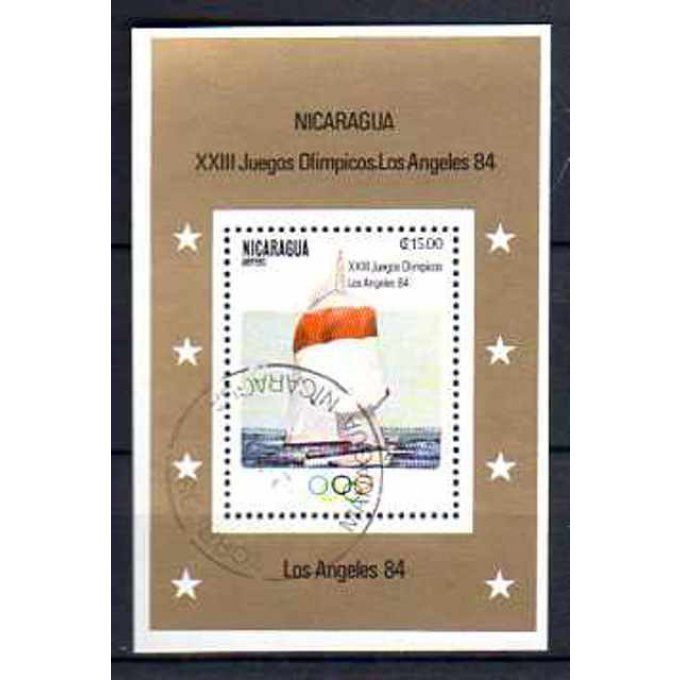 Nicaragua 1983 (BA34) bloc oblitéré