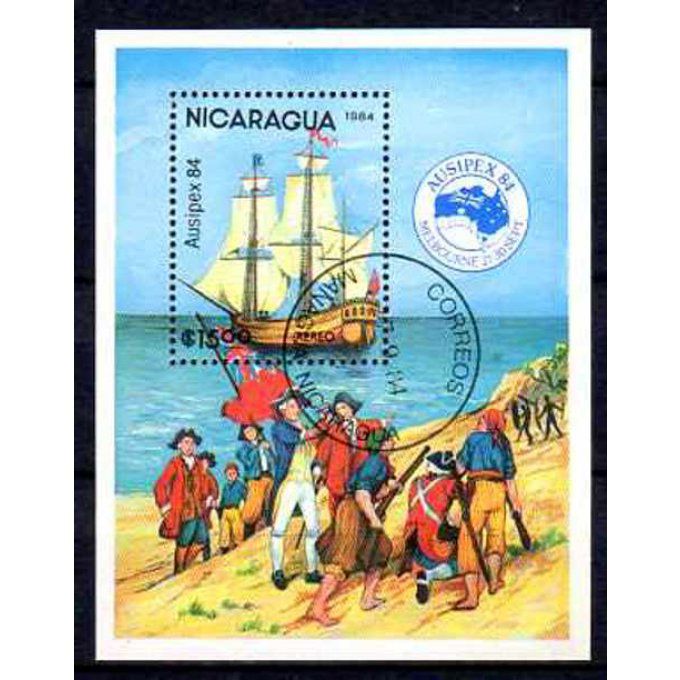 Nicaragua 1984 (BA35) bloc oblitéré