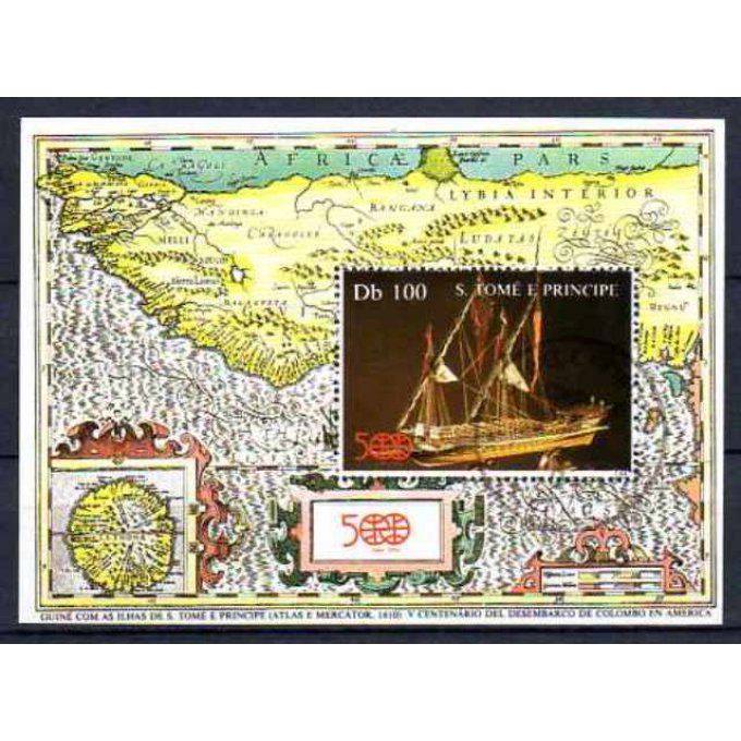 Saint Thomas et Prince 1987 (BA40) bloc oblitéré