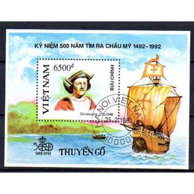 Vietnam 1991 (BA56) bloc oblitéré