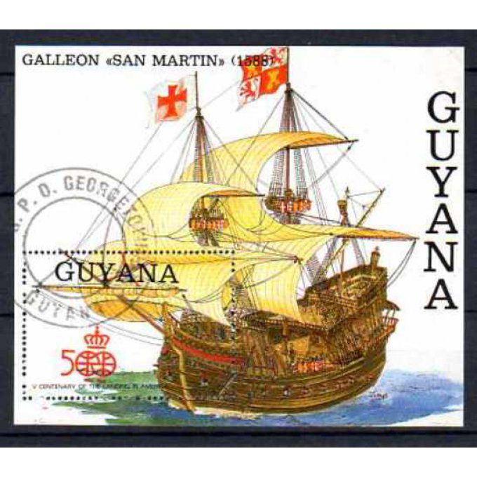 Guyana 1988 (BA5) bloc oblitéré