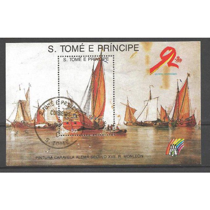 Saint Thomas et Prince 1993 (BA62) bloc oblitéré