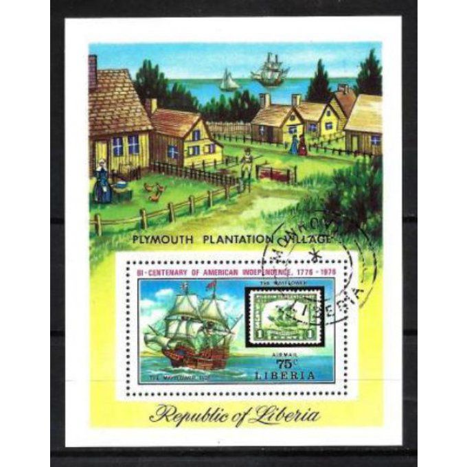 Liberia 1975 (BA70) bloc oblitéré