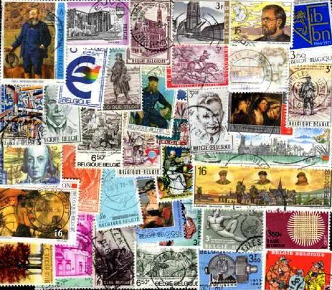 Collections de timbres de Belgique grands formats