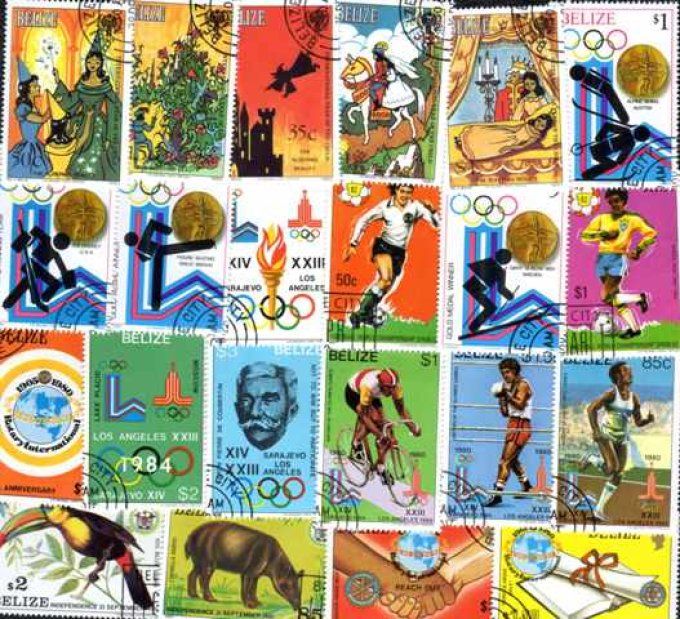 Collections de timbres du Belize