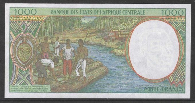 Billet du Cameroun 1000 francs année 2000 pick 202g UNC