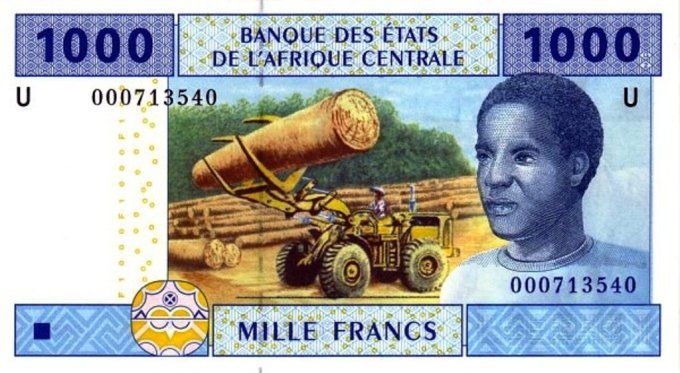 Billet du Cameroun 1000 francs année 2002 pick 207 signature e UNC