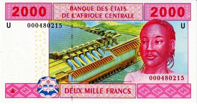 Billet du Cameroun 2000 francs année 2002 pick 208 UNC