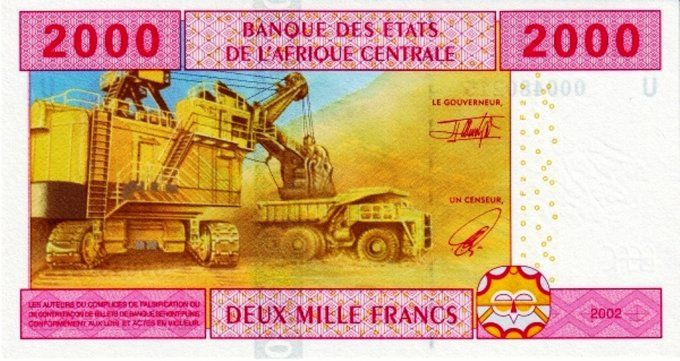Billet du Cameroun 2000 francs année 2002 pick 208 UNC