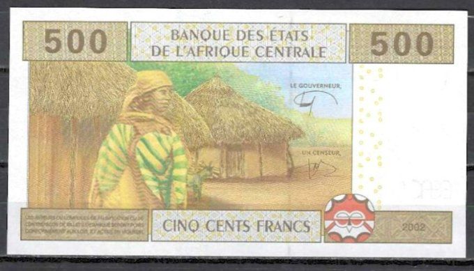 Billet du Congo 500 francs année 2002 pick 106 signature d UNC