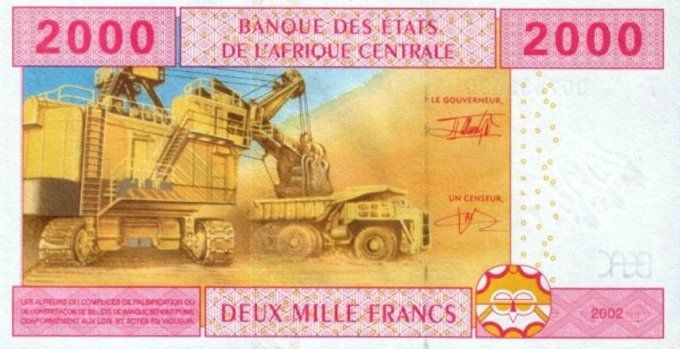 Billet du Congo 2000 francs année 2002 pick 108 signature a UNC