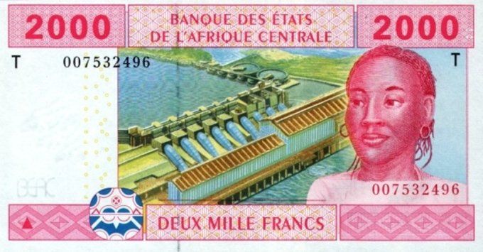 Billet du Congo 2000 francs année 2002 pick 108 signature a UNC