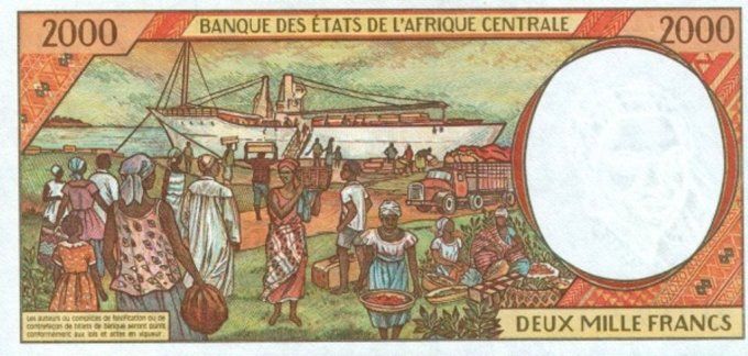 Billet du Gabon 2000 francs année 2000 pick 403g UNC 