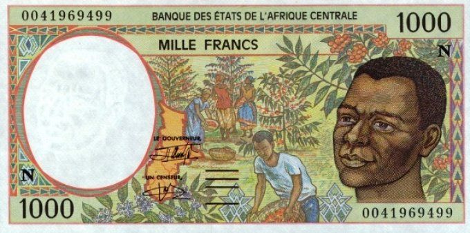 Billet de Guinée Equatoriale 1000 francs année 2000 pick 502g UNC 