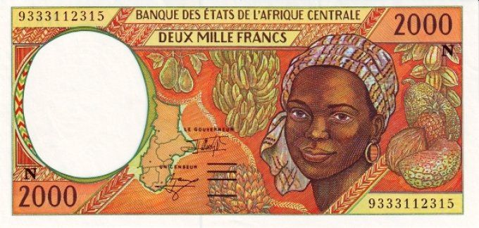 Billet de Guinée Equatoriale 2000 francs année 1993 pick 503a UNC 