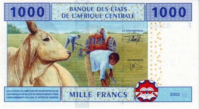 Billet de Guinée Equatoriale 1000 francs année 2002 pick 507 UNC 