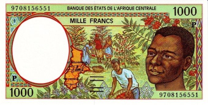 Billet du Tchad 1000 francs année 1997 pick 602d UNC