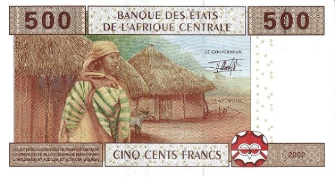 Billet du Tchad 500 francs année 2002 pick 606 UNC