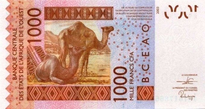 Billet du Burkina Faso 1000 francs année 2019 pick 315s UNC