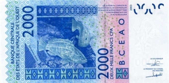 Billet du Burkina Faso 2000 francs année 2019 pick 316s UNC
