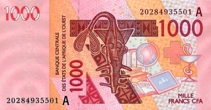 Billet de Côte d'Ivoire 1000 francs année 2020 pick 115t UNC