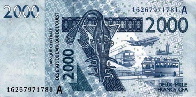 Billet de Côte d'Ivoire 2000 francs année 2016 pick 116p UNC
