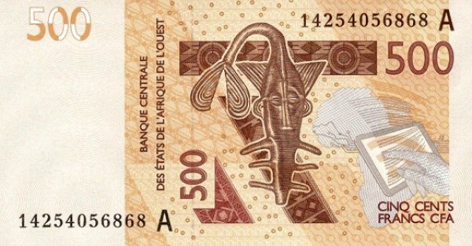 Billet de Côte d'Ivoire 500 francs année 2013 pick 119b UNC
