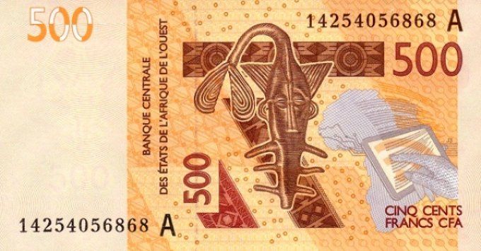 Billet de Côte d'Ivoire 500 francs année 2014 pick 119c UNC