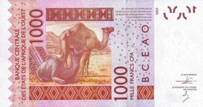 Billet du Niger 1000 francs année 2014 pick 615n UNC