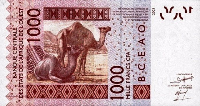 Billet du Sénégal 1000 francs année 2009 pick 715h UNC