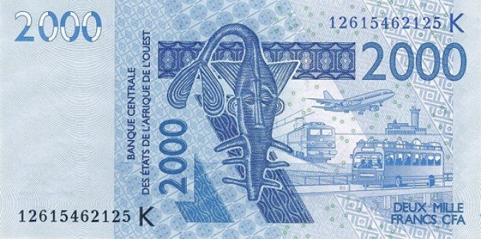 Billet du Sénégal 2000 francs année 2012 pick 716l UNC