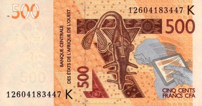Billet du Sénégal 500 francs année 2012 pick 719a UNC