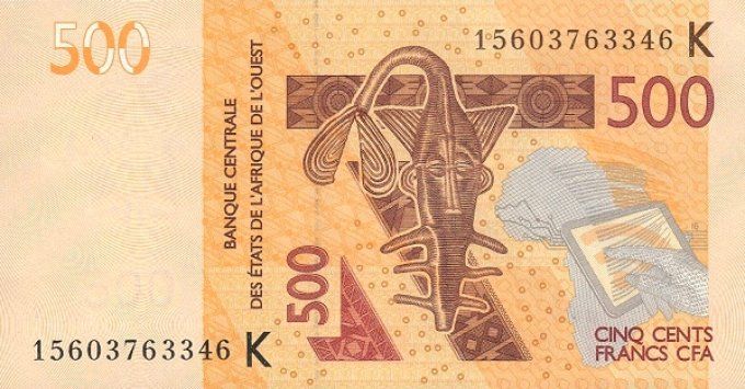 Billet du Sénégal 500 francs année 2015 pick 719d UNC 