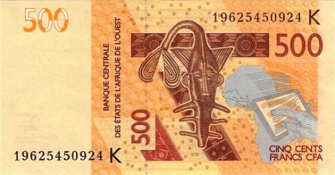 Billet du Sénégal 500 francs année 2019 pick 719h UNC
