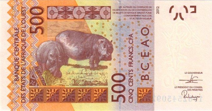 Billet du Sénégal 500 francs année 2019 pick 719h UNC
