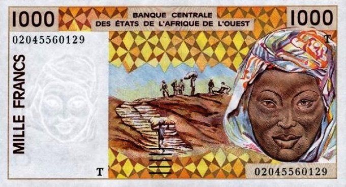 Billet du Togo 1000 francs année 2002 pick 811l UNC