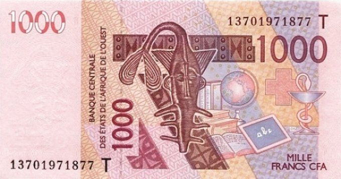 Billet du Togo 1000 francs année 2013 pick 815m UNC