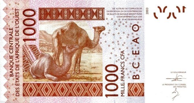 Billet du Togo 1000 francs année 2014 pick 815n UNC